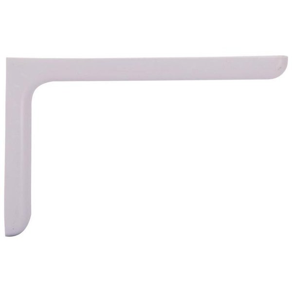 Prosource Designer Shelf Bracket, 132 lbPair, 10 in L, 534 in H, Steel, White 25226PHL-PS